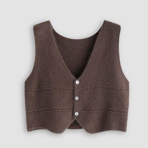 brown sweater vest from cider
